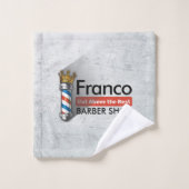 理容師ヘアショップキングクラウン理容師ポールヘアサロン バスタオルセット (ウォッシュタオル)