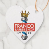 理容師ヘアショップキングクラウン理容師ポールヘアサロン フェイバータグ (裏面)