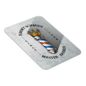 理容師ヘアショップキングクラウン理容師ポールヘアサロン マグネット (右側)