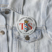 理容師ヘアショップキングクラウン理容師ポールヘアサロン 缶バッジ (インサイチュ)