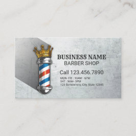 理容師ヘアショップクラウン王室の理容師ポールQRコード 名刺