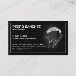 理容師ヘアスタイリスト二スペインの国語名刺 名刺