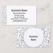 理容師ヘアドレッサースタイリスト 名刺 (正面/裏面)