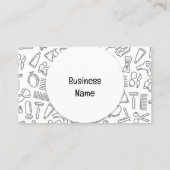 理容師ヘアドレッサースタイリスト 名刺 (裏面)