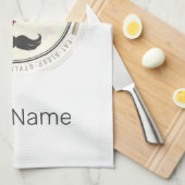 理容師ヘアハスラーヘアドレッサーレトロヘアスタイリスト キッチンタオル (四つ折り)