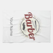 理容師ヘアハスラーヘアドレッサーレトロヘアスタイリスト キッチンタオル (横)