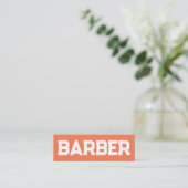 理容師ヘアピーチファズQR スキニー名刺 (スタンド正面)