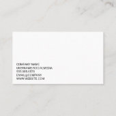 理容師ヘアリッパー | はさみ | メタリック 名刺 (裏面)