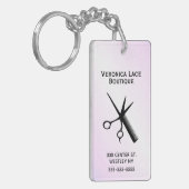 理容師ボーティシャンデザインブルー キーホルダー (正面左)