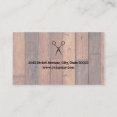 理容師ポールとハサミ 名刺 (裏面)