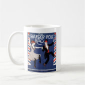 理容師ポールぼろヴィンテージシート音楽カバー コーヒーマグカップ (左)