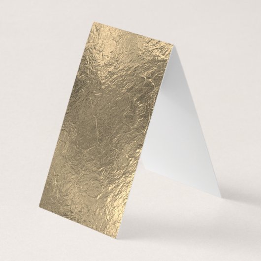 理容師ポールアポイントメント金箔の背景 名刺 (裏面)