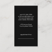 理容師ポールアポイントメント 予約カード (裏面)