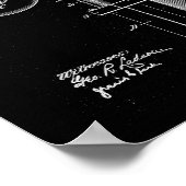 理容師ポールイラスト特許プリントポスター ポスター (角)