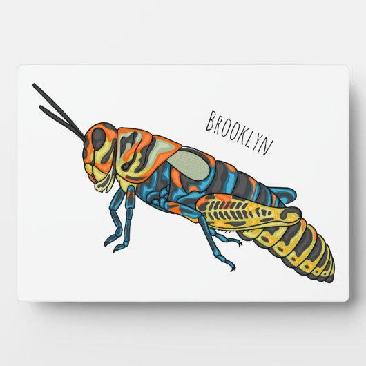 理容師ポールバッタ漫画イラストレーション フォトプラーク (正面)