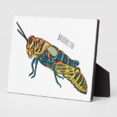 理容師ポールバッタ漫画イラストレーション フォトプラーク (側面)