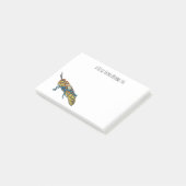 理容師ポールバッタ漫画イラストレーション ポストイット (アングル)