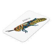 理容師ポールバッタ漫画イラストレーション マグネット (左側)