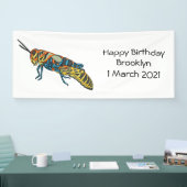 理容師ポールバッタ漫画イラストレーション 横断幕 (トレードショー)