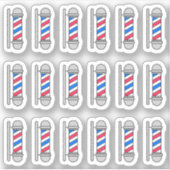 理容師ポールバーショップサロンヘアカットプランナー シール (正面)