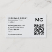 理容師ポールライトグレーエレガントロイヤリティ報酬 名刺 (正面)