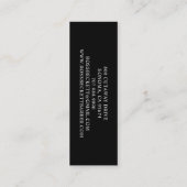 理容師ポール理容師白黒 ロイヤリティカード (裏面)