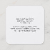 理容師ポール理容師美容師スクウェアC スクエア名刺 (裏面)