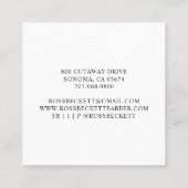 理容師ポール理容師美容師スクウェアC スクエア名刺 (裏面)