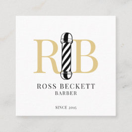 理容師ポール理容師美容師 スクエア名刺