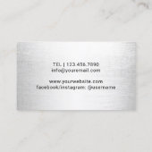 理容師ポール美容師美容院 名刺 (裏面)