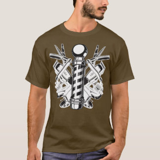 理容師ポール3 Tシャツ