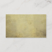 理容師ムスタッシュ金ゴールドブラックプロフェッショナル 名刺 (裏面)