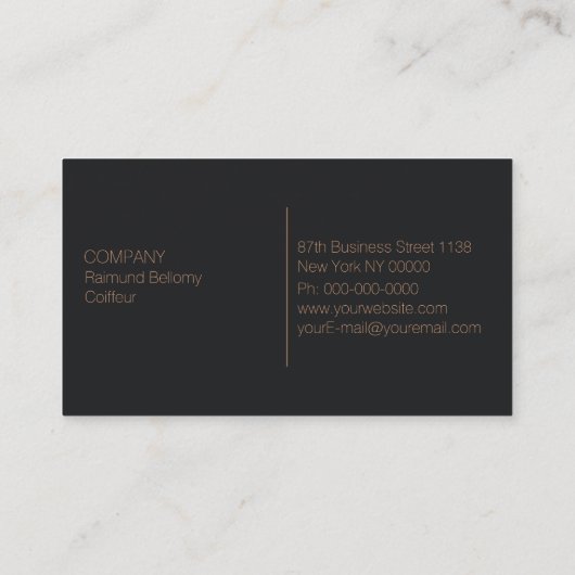 理容師メスの名刺 名刺 (裏面)