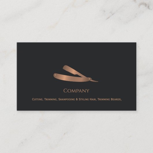 理容師メスの名刺 名刺 (正面)