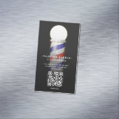 理容師モダンズポールバーショップQR理容師 マグネット名刺 (インサイチュ)
