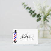 理容師モダンポール名刺 名刺 (スタンド正面)