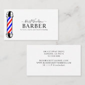 理容師モダンポール名刺 名刺 (正面/裏面)