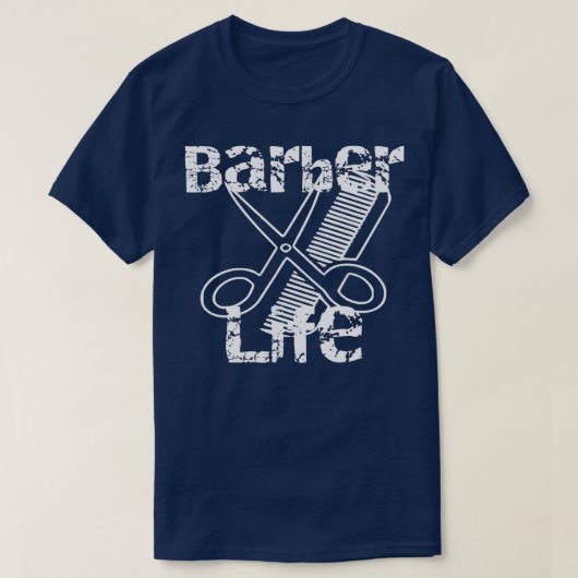 理容師ライフ理容師スクールギフト Tシャツ (デザイン正面)