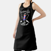 理容師ライフ理容師ポールTシャツBarbershops. エプロン (インサイチュ)