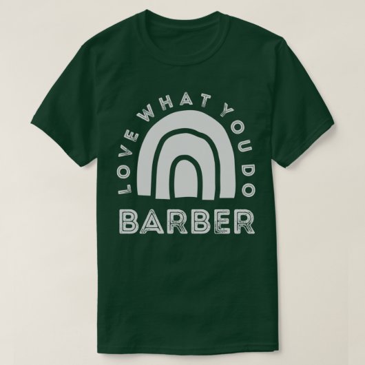理容師レインボーラブ何をする Tシャツ (デザイン正面)