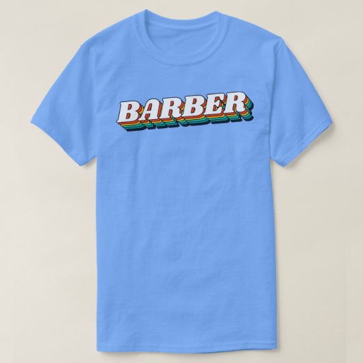 理容師レトロヴィンテージラベル最高の理容師2 Tシャツ (デザイン正面)
