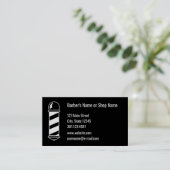 理容師ロイヤリティカード 名刺 (スタンド正面)