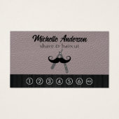 理容師ロゴ |レザー (正面)