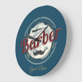 理容師ヴィンテージ及び美容師 ラージ壁時計 (傾斜)