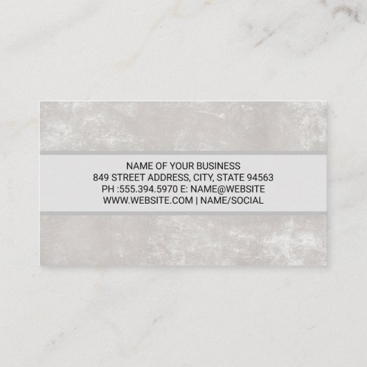 理容師切り鋏 | バラ 名刺 (裏面)