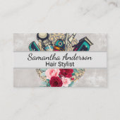 理容師切り鋏 | バラ 名刺 (正面)