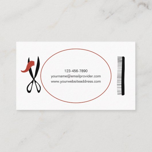 理容師又は美容業者名刺 名刺 (裏面)