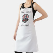 理容師名ロゴ理容師ショップ理容師美容師 エプロン (インサイチュ)