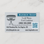 理容師名刺片面QR 名刺 (正面)