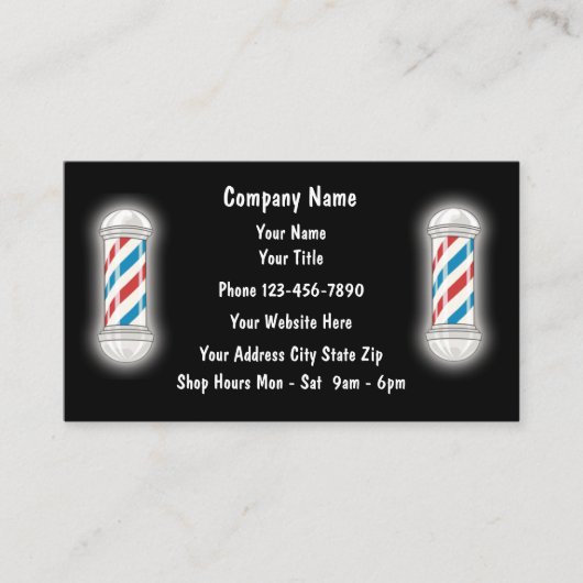 理容師名刺 名刺 (正面)